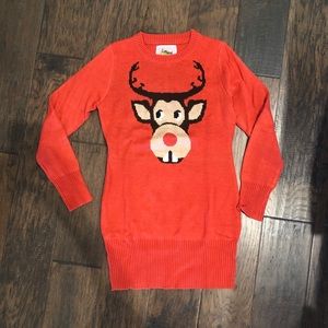 Christmas Reindeer sweater dress!